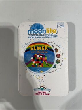 Moonlite Elmer and the Rainbow Story Reel - White with Multicolor